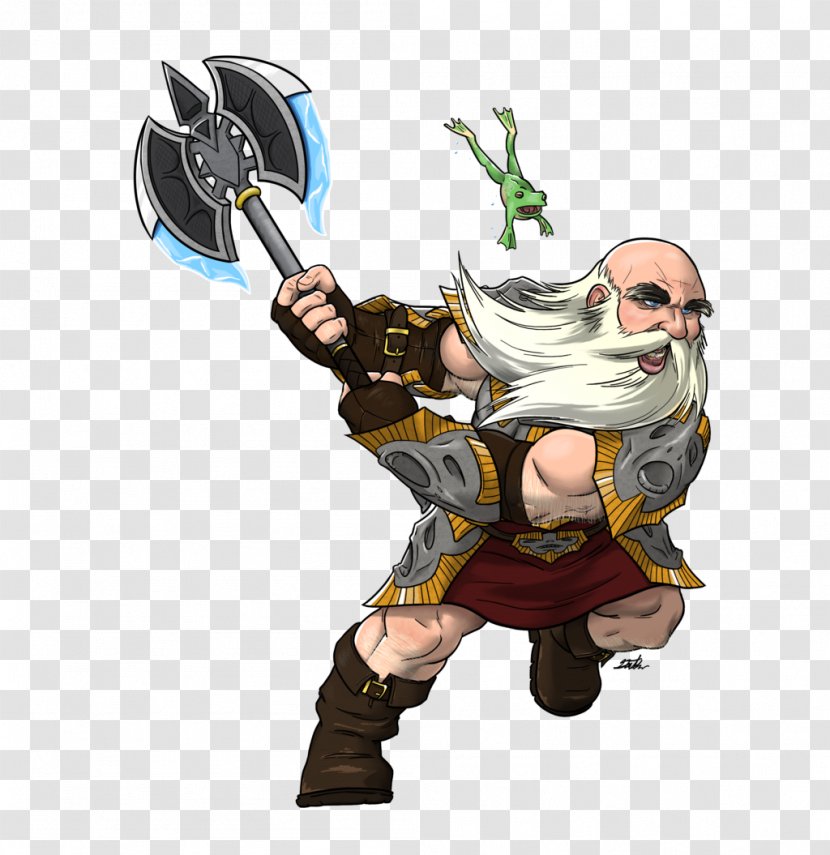 Cartoon Illustration Bearded Lady Jaw - Legend - Grandfather Frost Transparent PNG