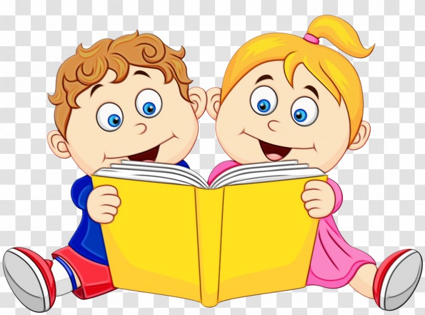 Child Reading Book - Sharing - Interaction Fun Transparent PNG