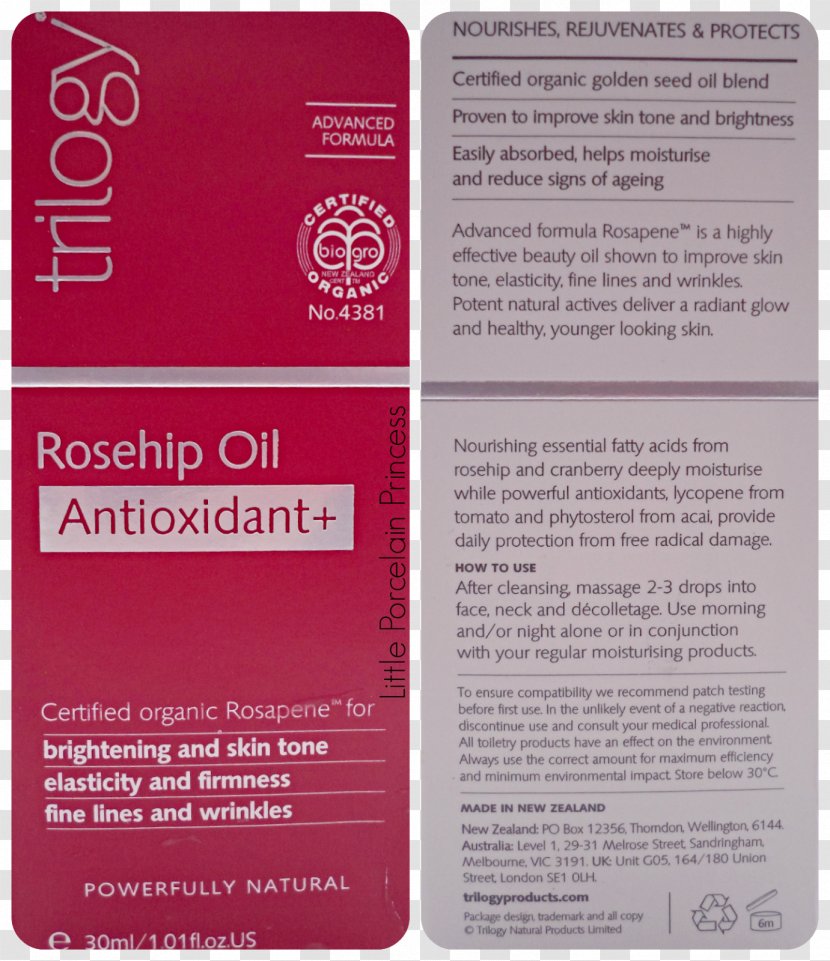Rose Hip Seed Oil Trilogy Certified Organic Rosehip Palmer's Cocoa Butter Formula Skin Therapy Transparent PNG