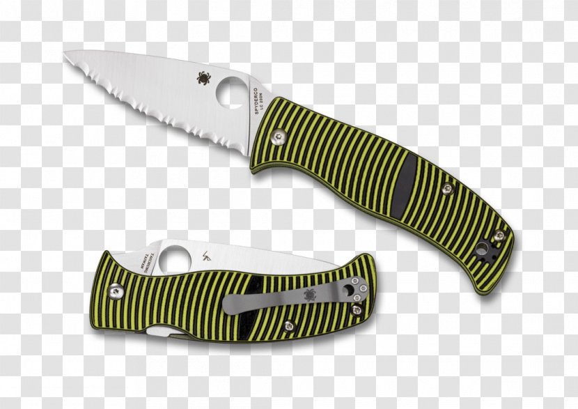 Pocketknife Spyderco CPM S30V Steel Blade - Kitchen Utensil - Knife Transparent PNG