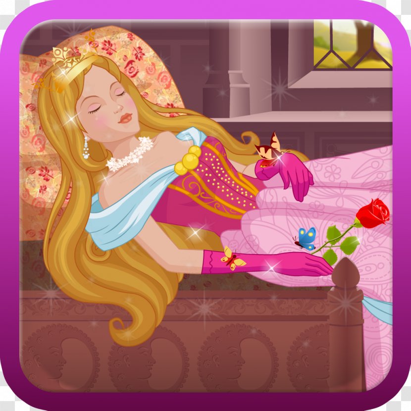 Barbie Doll Toy Magenta Violet - Sleeping Beauty Transparent PNG