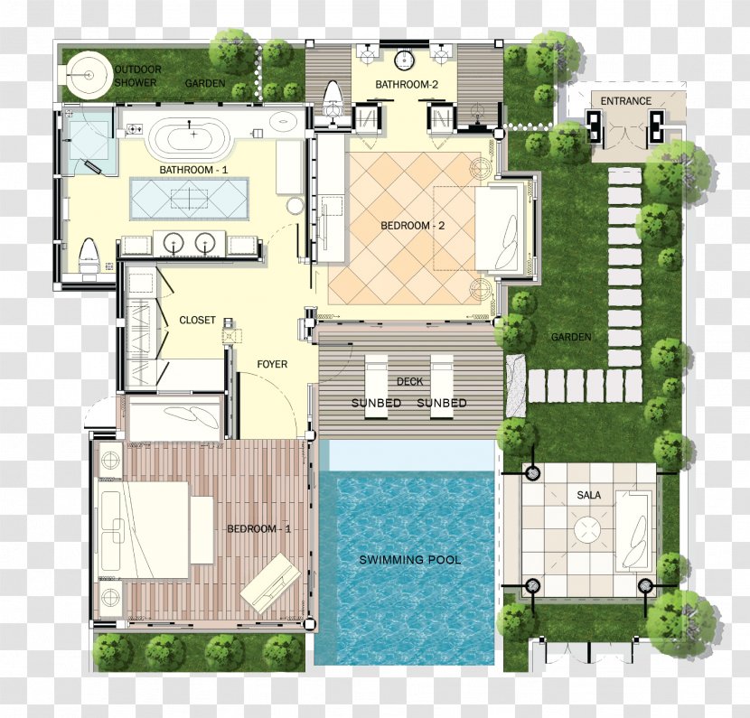 Melati Beach Resort Spa Swimming Pool, Pool House Floor Plans