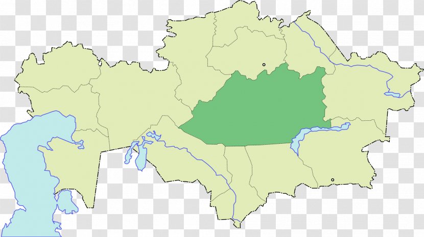 Qaraghandy Regions Of Kazakhstan Kievka Map Balkhash - Area Transparent PNG