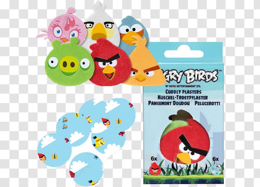 Angry Birds Adhesive Bandage Child Plush .de - Game - Blue Transparent PNG