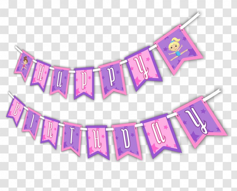 Birthday Paper Party Garland Bunting Transparent PNG