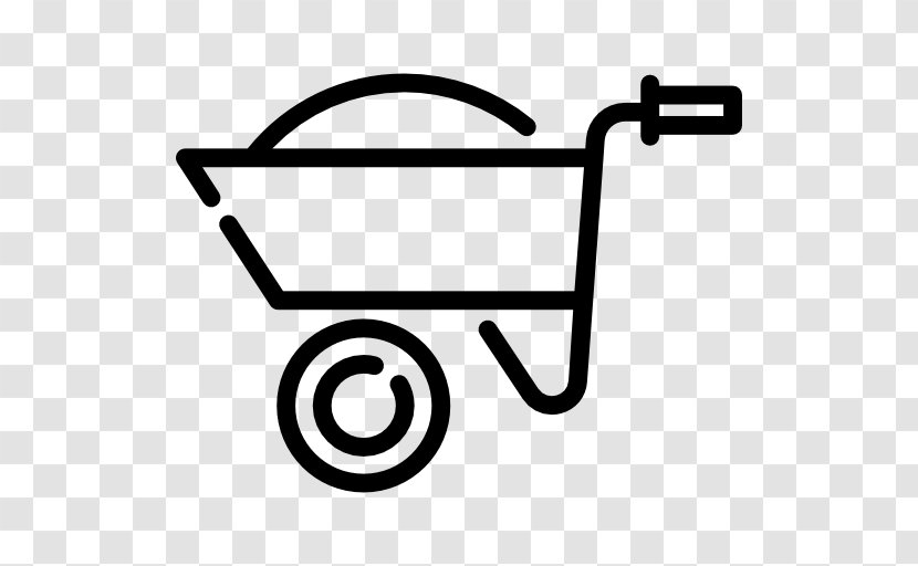 Wheel Barrow - Nature - Black And White Transparent PNG
