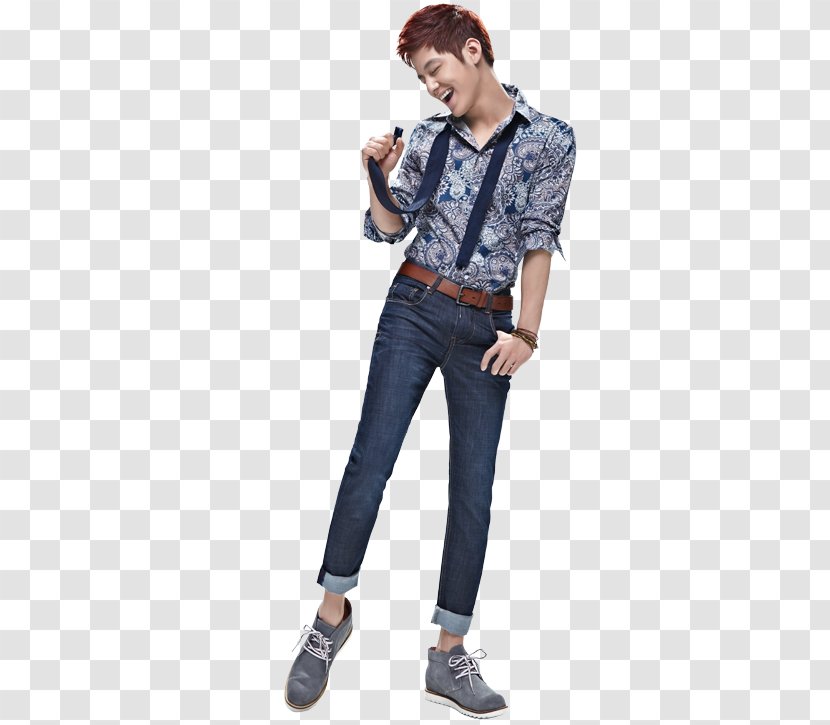 Jeans South Korea Denim Fashion Shoe - Pocket - Korean Actor Transparent PNG