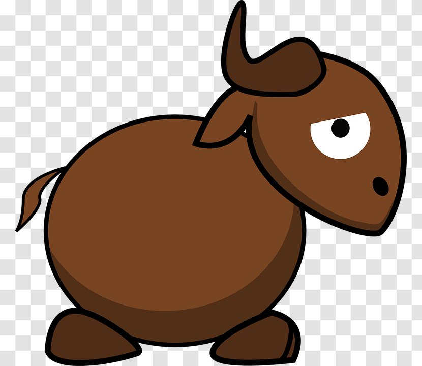 Cartoon GNU Free Software Clip Art - Pack Animal - Wildebeest Transparent PNG