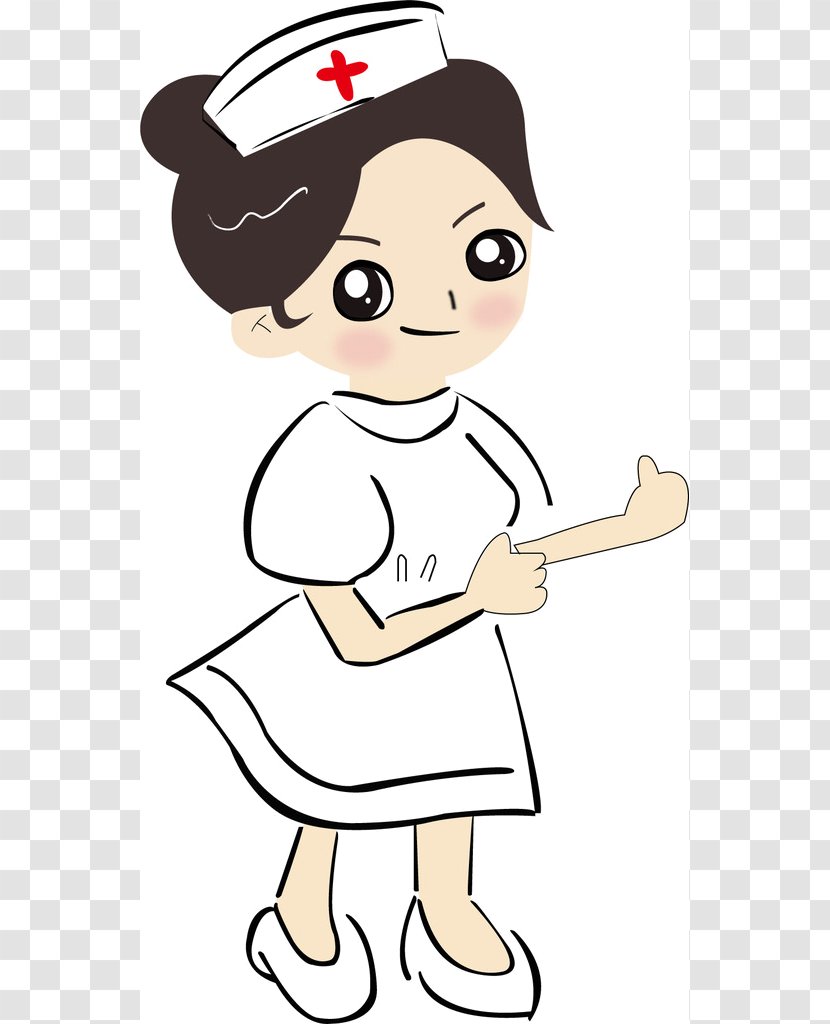 Nurse Nursing Hospital Physician - Silhouette - Cartoon Transparent PNG