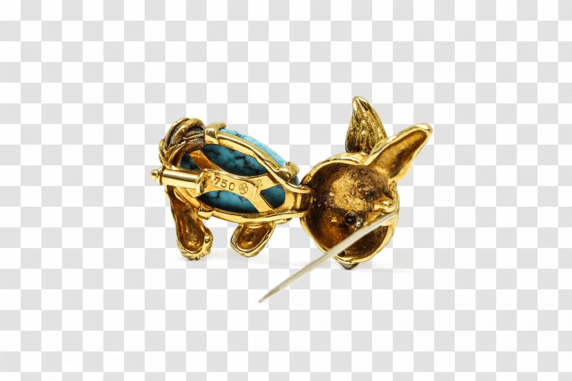 Turquoise Gold Rabbit Jewellery Brooch - Fashion Accessory - Lotus Jade Transparent PNG