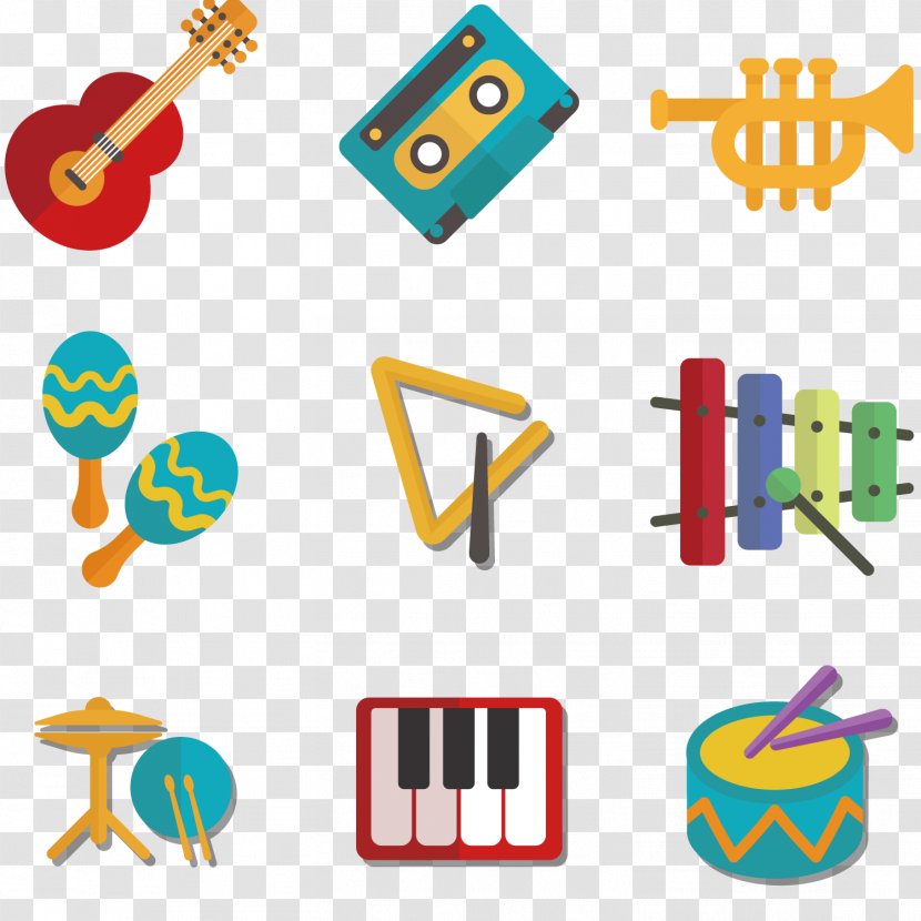 Musical Instrument Guitar Clip Art - Tree - Instruments Vector Material Transparent PNG