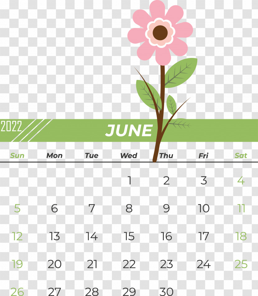 Flower Line Calendar Font Petal Transparent PNG