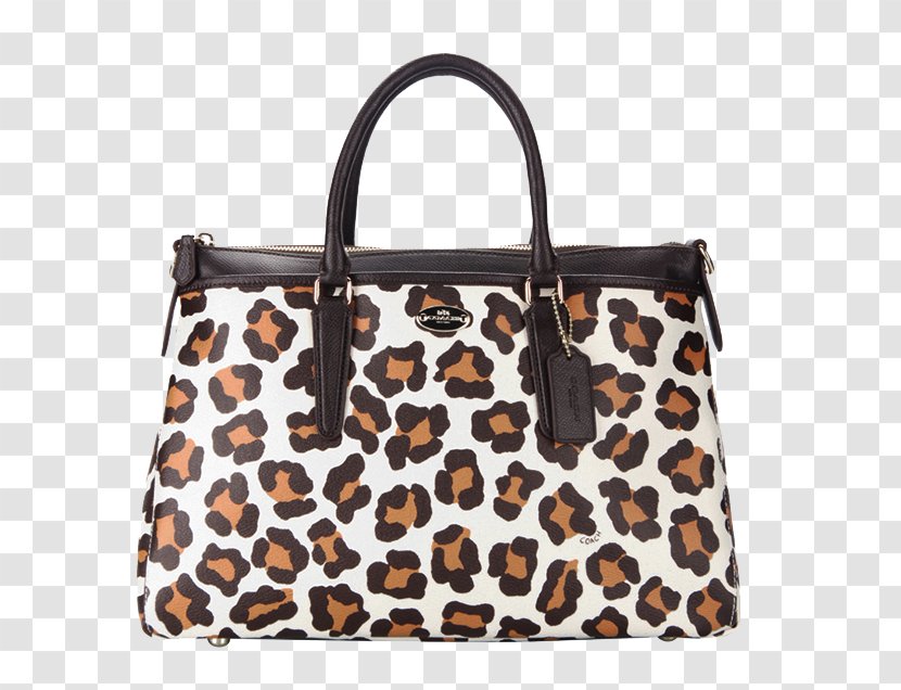 Tapestry Handbag Tote Bag Diaper - COACH Leopard Transparent PNG