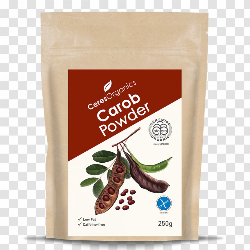 Organic Food Powder Carob Tree Certification Flour - Ingredient Transparent PNG