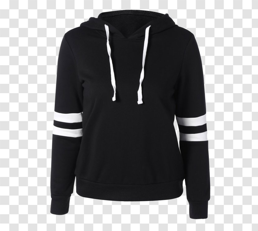 Hoodie T-shirt Sleeve Clothing - Black - Hooddy Sports Transparent PNG