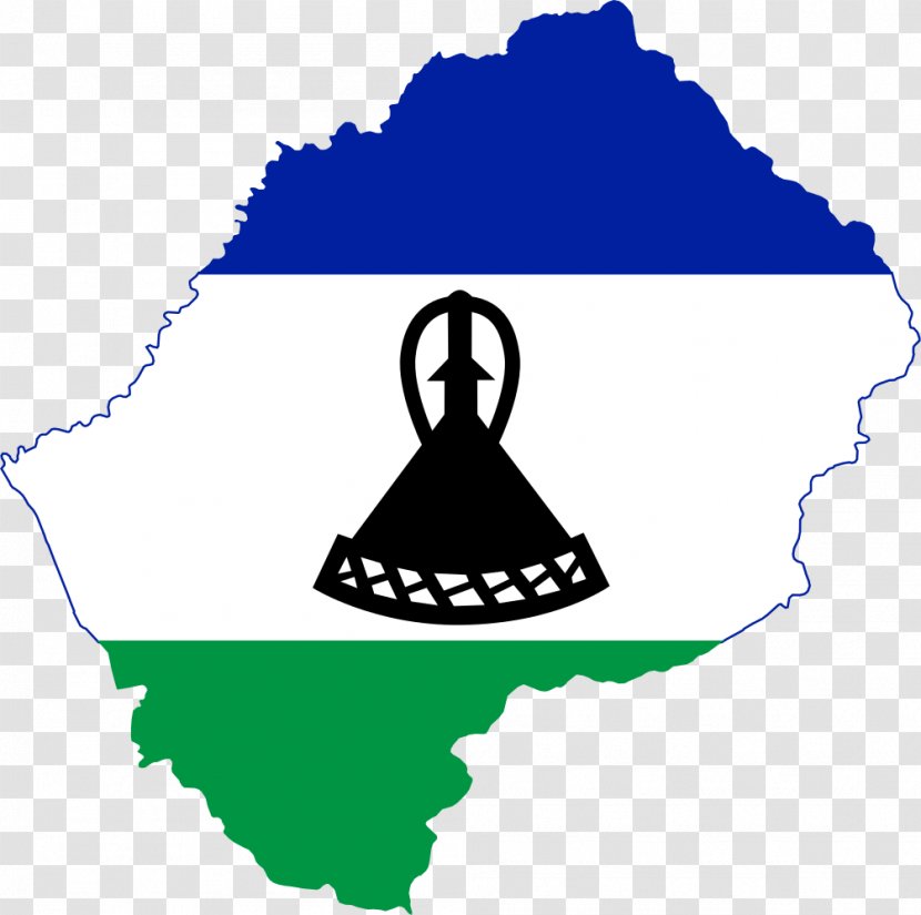 Flag Of Lesotho Fatse La Bontata Rona National World Map - South Africa Transparent PNG