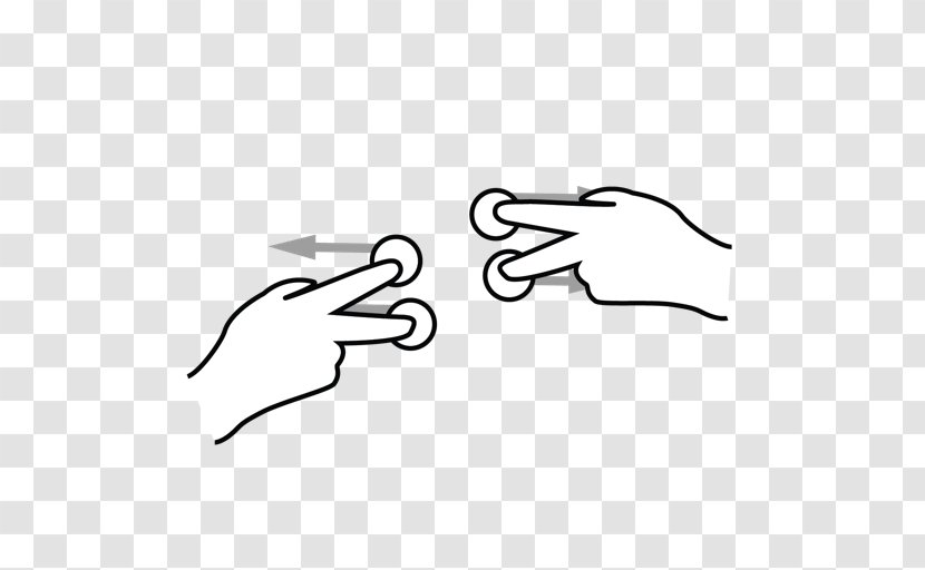 Gesture Thumb Finger Clip Art - Monochrome Photography - Hand Transparent PNG