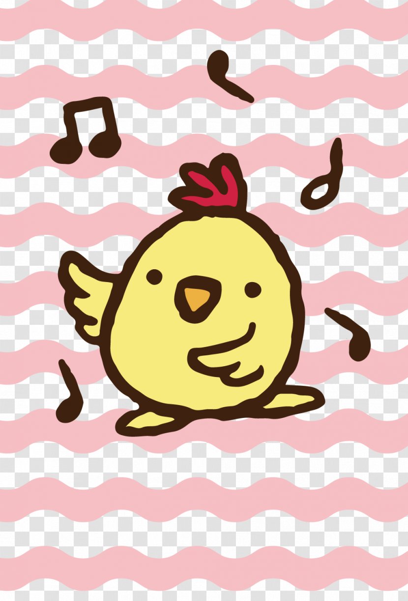 Chicken Meat Yellow Singing - Frame Transparent PNG