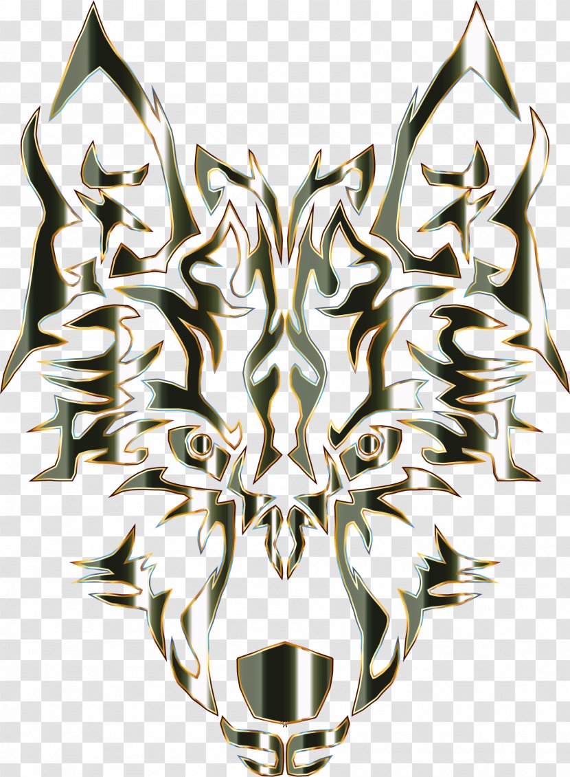 Gray Wolf Tribe Tattoo Clip Art - Obsidian Cliparts Transparent PNG