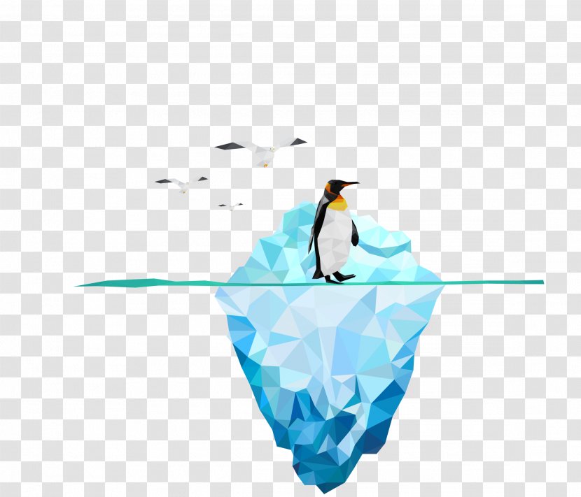 Iceberg Download Spinal Cord Injury - Vertebrate - Vector Blue Penguins On The Transparent PNG