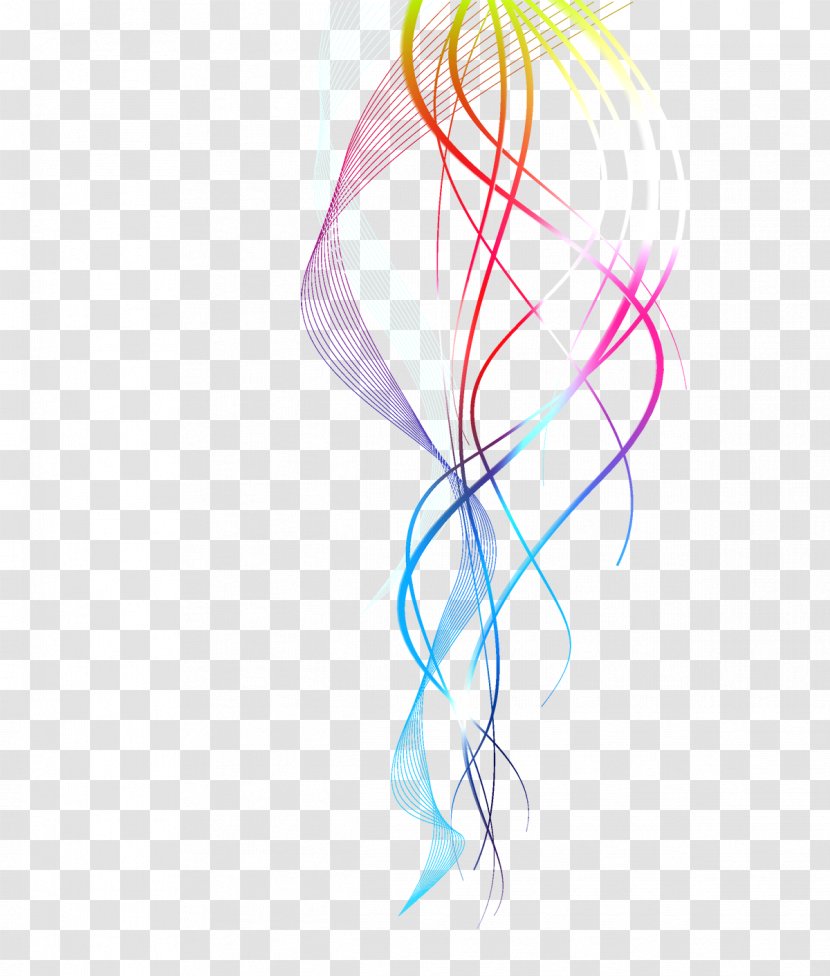 Line Clip Art - Pink - Colorful Lines Transparent PNG