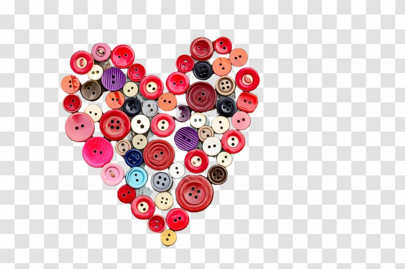 Heart Fashion Accessory Material Property Bead - Jewelry Making - Button Transparent PNG
