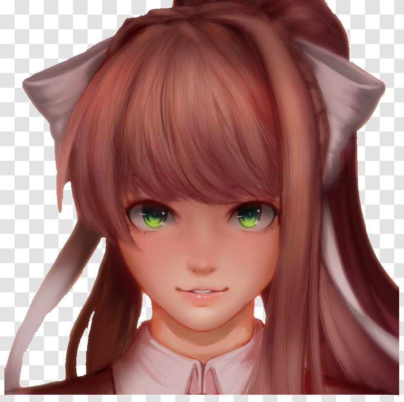 Doki Literature Club! Eye Color Face Team Salvato - Heart Transparent PNG