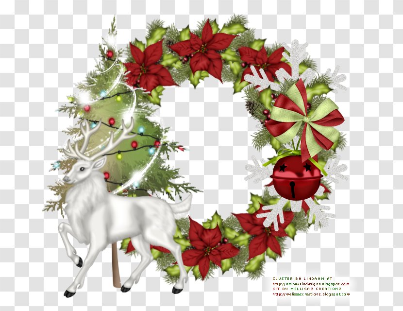 Wreath Reindeer Christmas Decoration - Country Transparent PNG