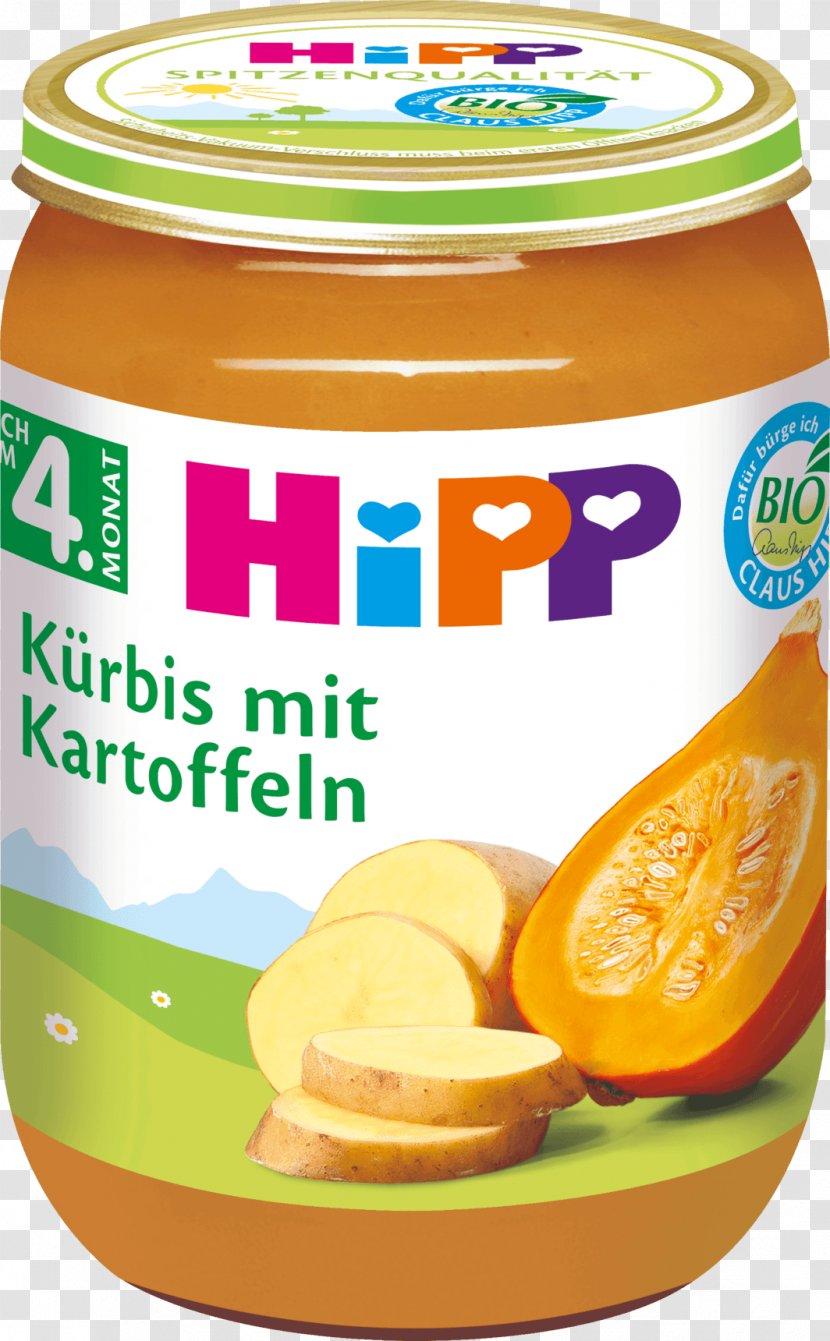 HiPP Vegetable Vegetarian Cuisine Pumpkin Food - Organic - Hipp Transparent PNG
