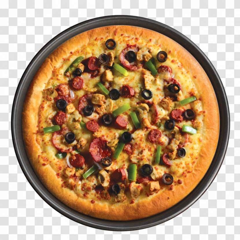 Sicilian Pizza Italian Cuisine Hut 3 Friends - Food Transparent PNG