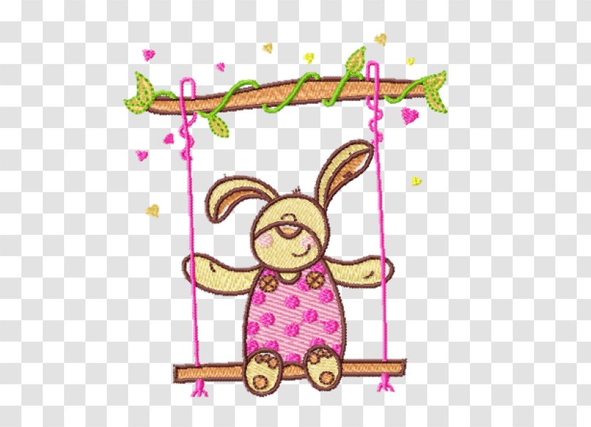 Easter Bunny Background - Pink M - Baby Products Transparent PNG