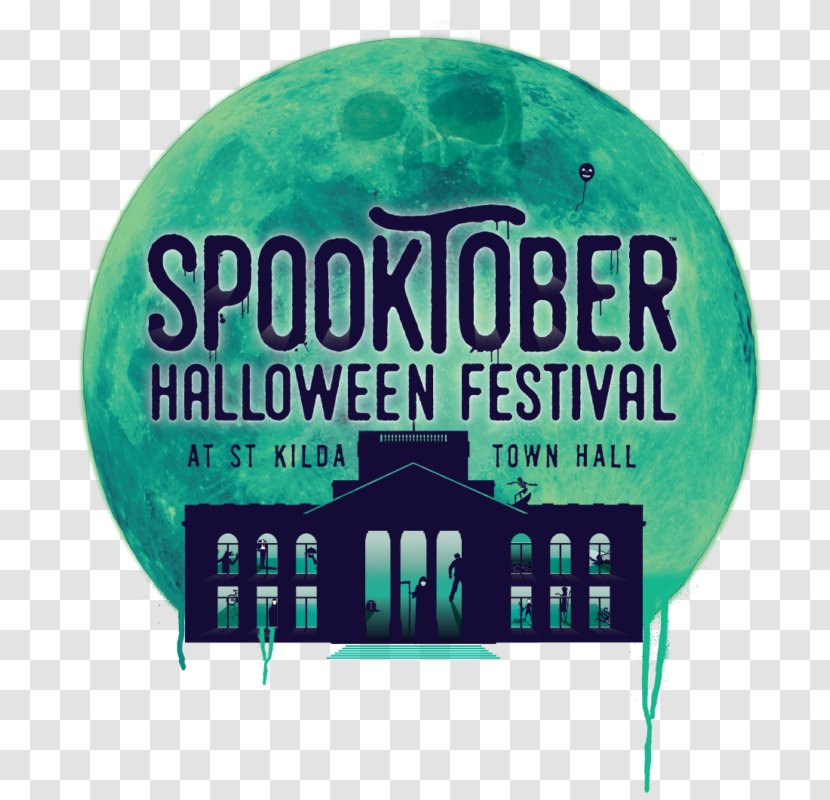 Spooktober Haunted House Green Festival Font Brand - Halloween - Ten Wins 2017 Transparent PNG