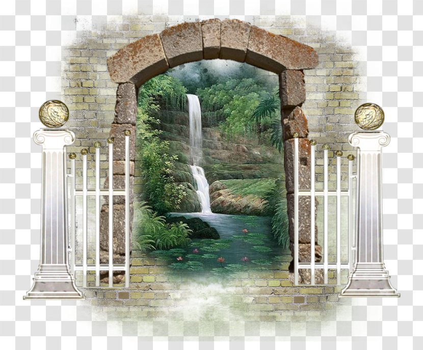 Forest Waterfall Drawing - Blog Transparent PNG