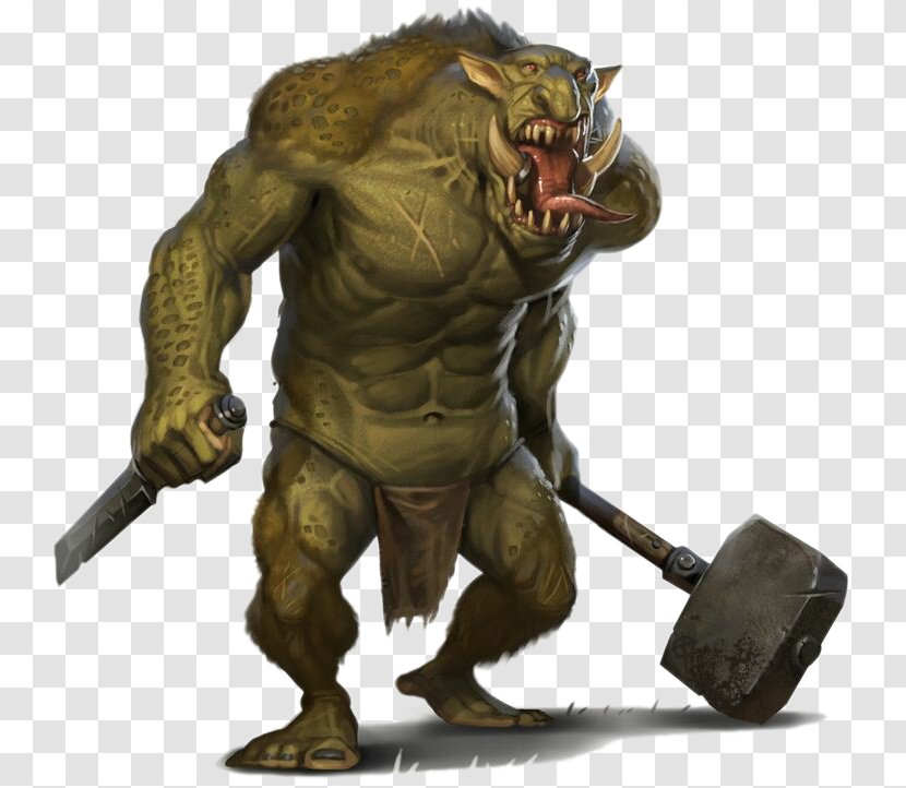 Troll Monster Minotaur Legendary Creature Giant - Fairy Tale - Ugly Orc Warrior Transparent PNG