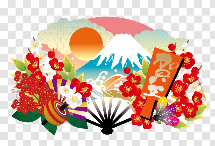 Mount Fuji Clip Art Illustration Vector Graphics - Petal - Design Transparent PNG