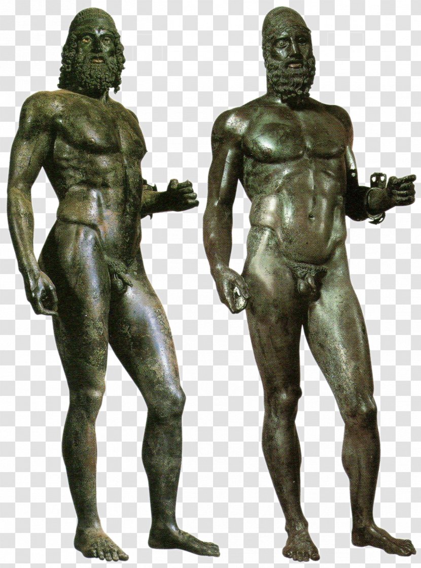 Riace Bronzes Museo Nazionale Della Magna Grecia Classical Greece Sculpture - Statue - Bronzing Transparent PNG