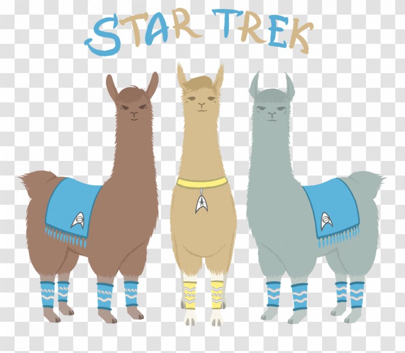 Llama Cartoon - Star Trek The Original Series - Wildlife Animal Figure Transparent PNG