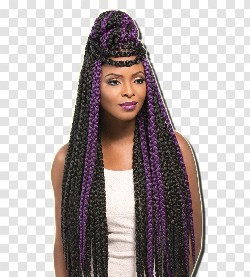 Box Braids Hair Crochet Afro - Coloring Transparent PNG