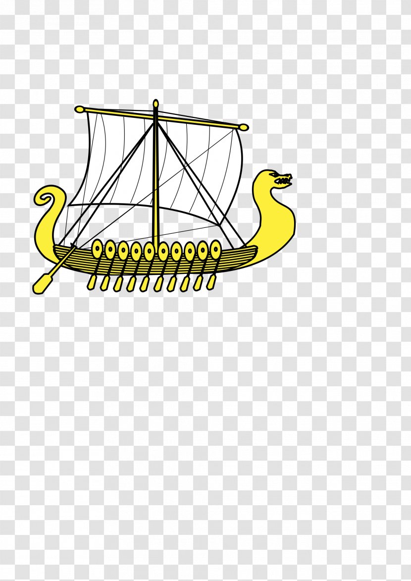 Longship Sailing Ship Line Clip Art Transparent PNG