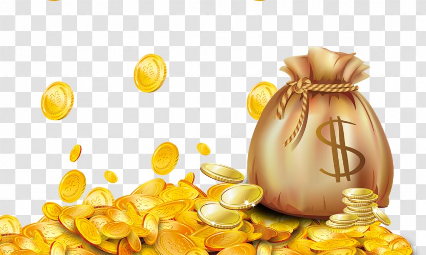 Gold Coin Money - Heap Transparent PNG