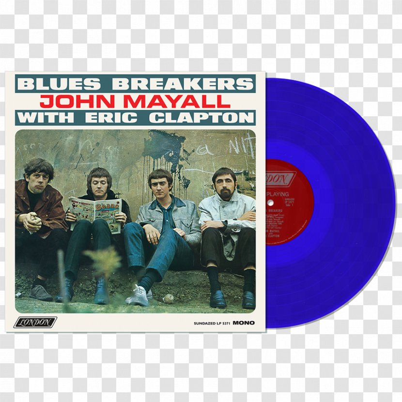 Blues Breakers With Eric Clapton John Mayall & The Bluesbreakers Rock Phonograph Record - 1993 Transparent PNG