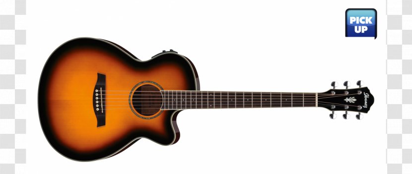 Ibanez AEG10II Acoustic-Electric Guitar Acoustic - Silhouette Transparent PNG