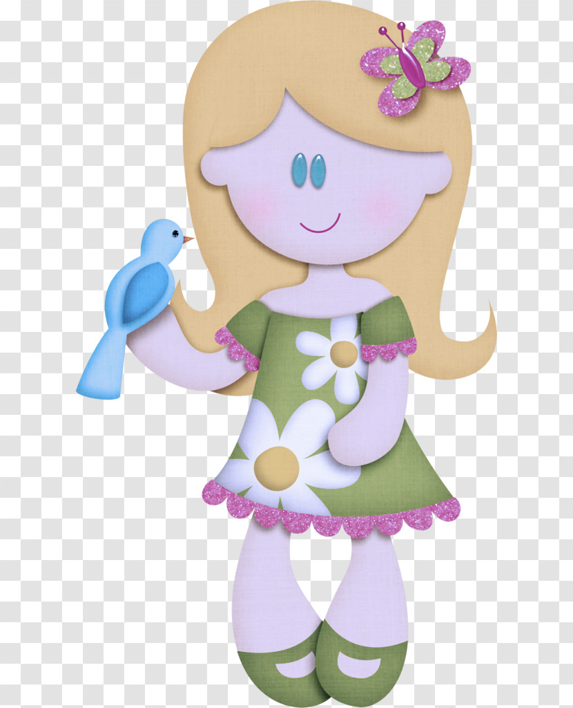 Cartoon Figurine Violet Transparent PNG