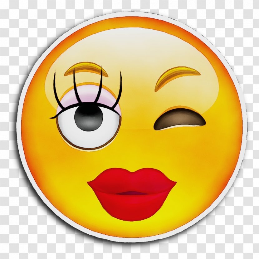 Happy Face Emoji - Eye - Pleased Transparent PNG