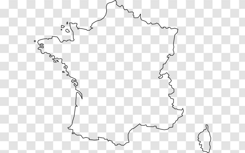 France Map Clip Art - Line Transparent PNG