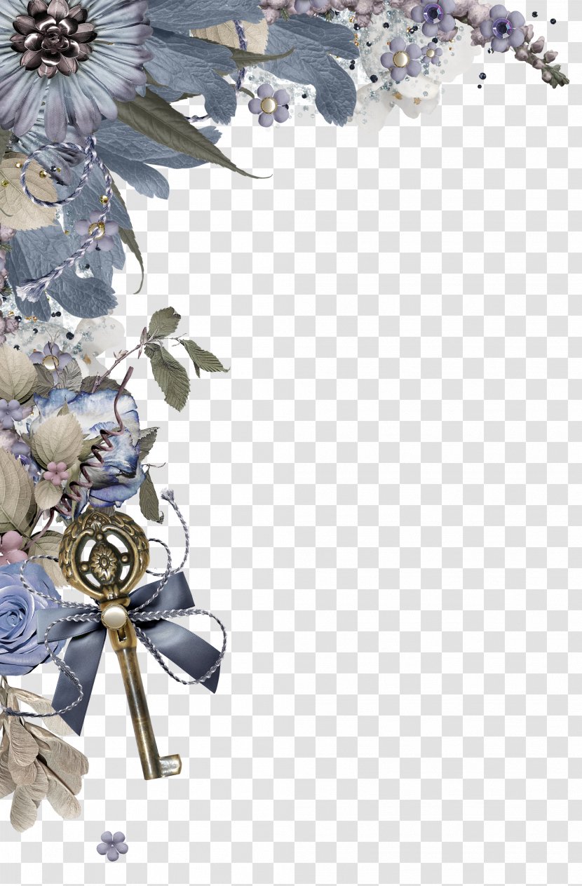 Floral Design Flower Desktop Wallpaper Clip Art - Bordure Transparent PNG