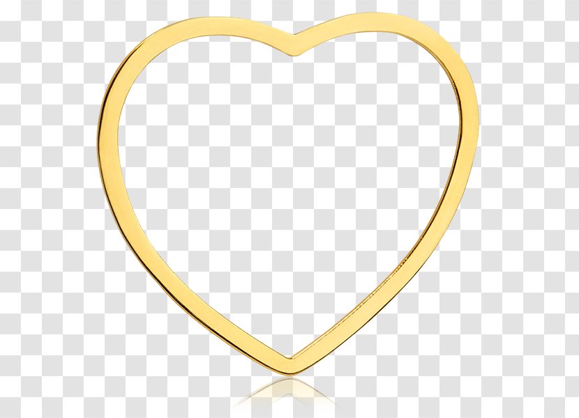 Body Jewellery Heart - Gold Transparent PNG