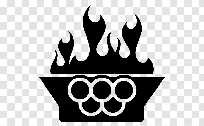 Olympic Games Flame - Black And White - Monochrome Photography Transparent PNG