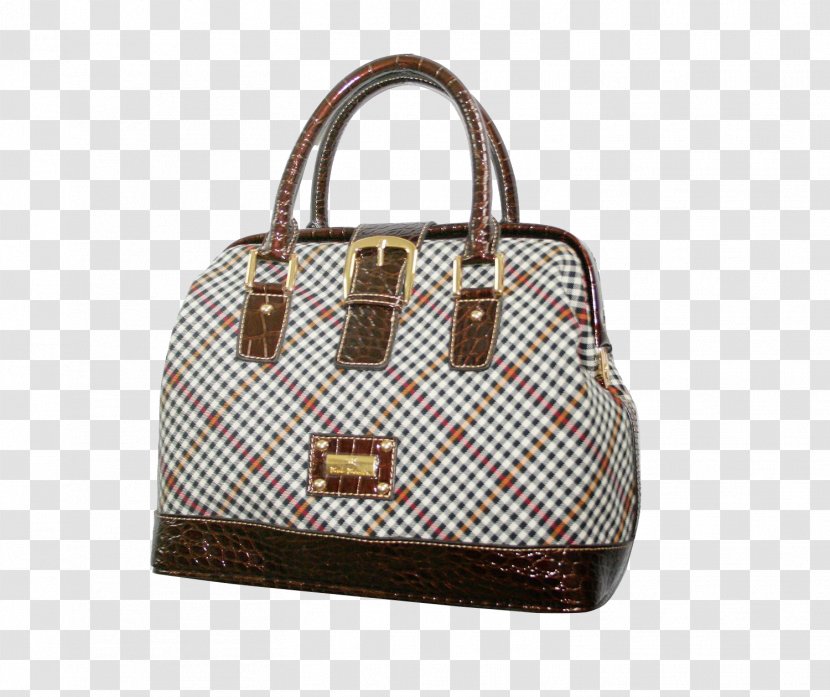 Tote Bag Travel Handbag - Designer - Diamond Checked Transparent PNG