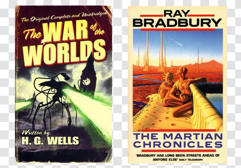 The War Of Worlds Martian Chronicles Book Science Fiction Classics - Novel Transparent PNG